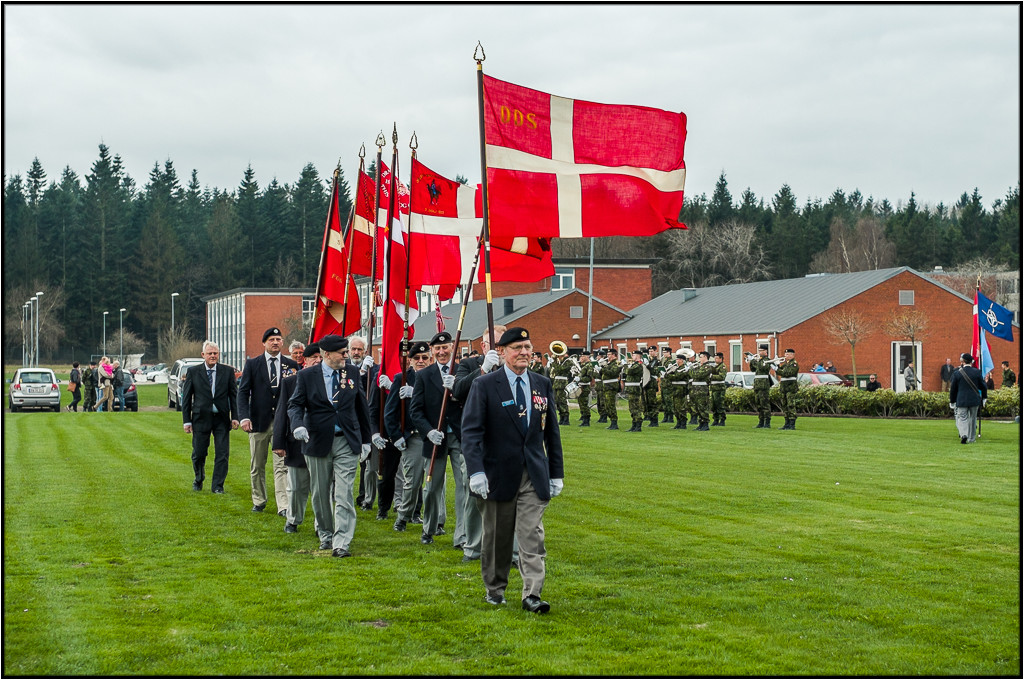 Marching out