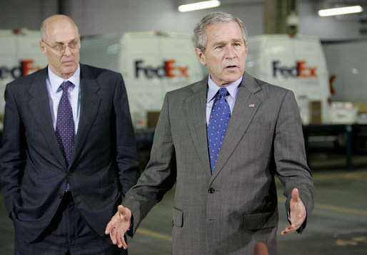 File:President George W. Bush addresses his remarks on the economy following his meeting with small-to-medium-sized business leaders Friday, Oct. 6, 2006.jpg