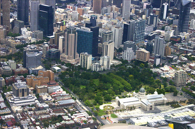 File:Aerial Photo of Royal Exhibition Building, Melbourne.jpg