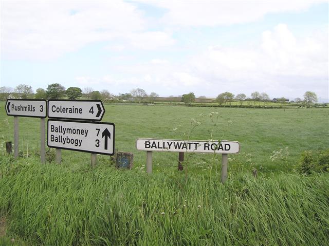 File:Ballywatt Road - geograph.org.uk - 176561.jpg