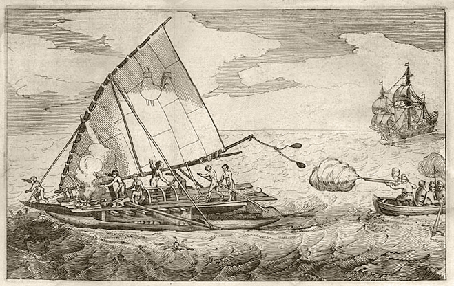 File:De Eendracht onderschept een Catamaran, Willem Cornelisz Schouten van Hoor (1615 - 1617).png
