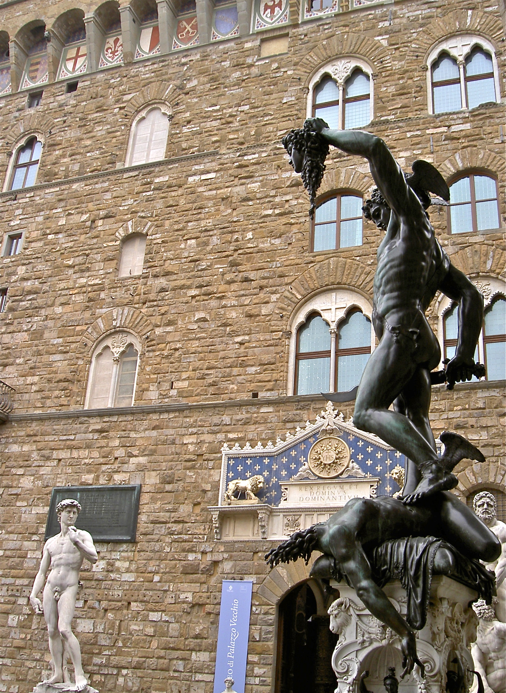 Benvenuto Cellini, Perseus with the Head of Medusa, 1545-1554, Piazza della Signora, Florence, Italy.