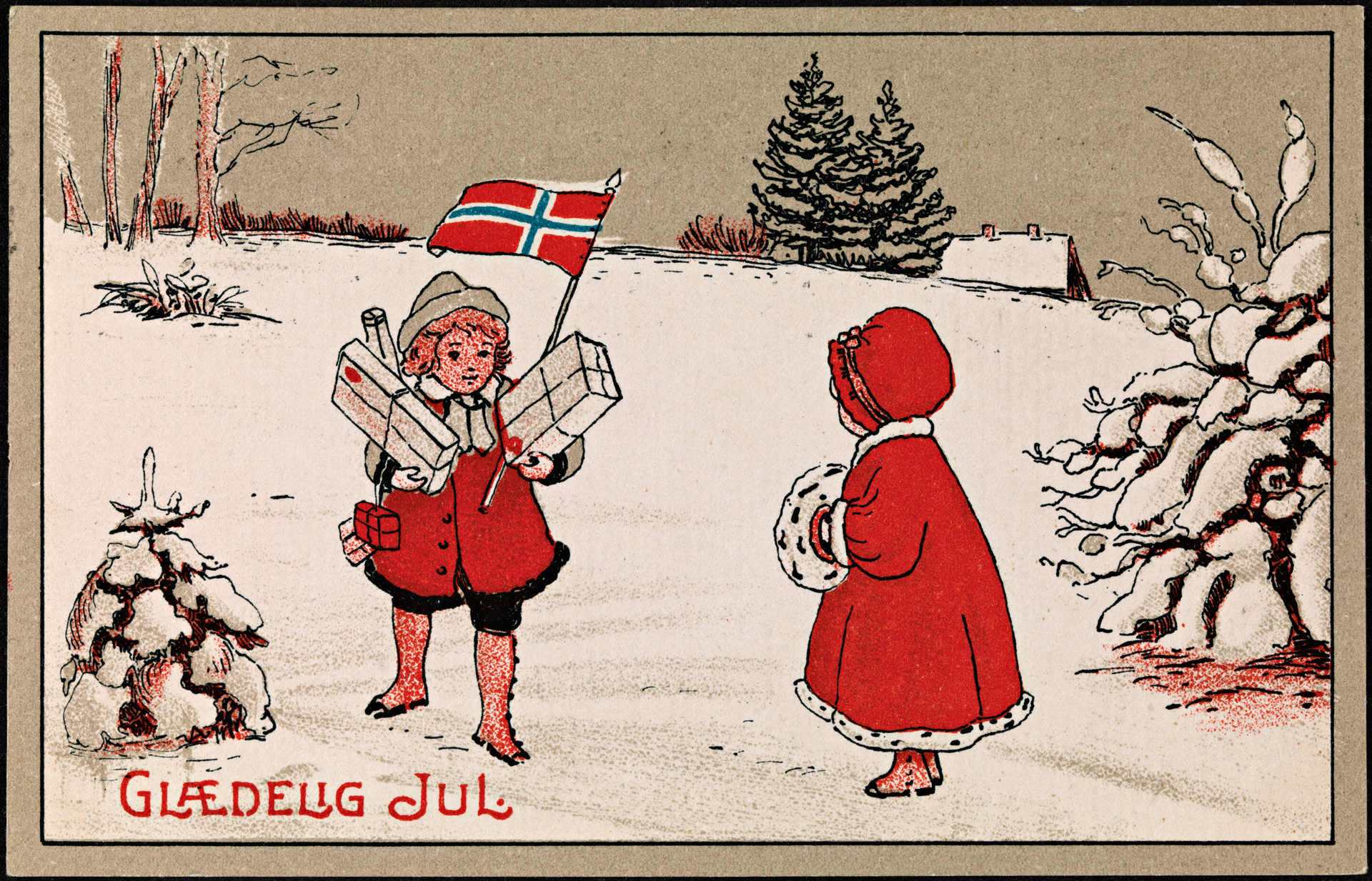 Шведские Рождественские открытки