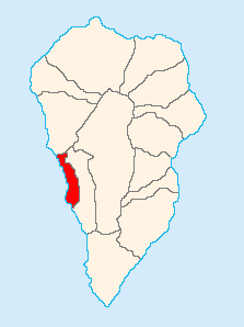 Kaart van Tazacorte