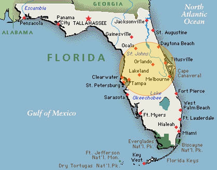 Central Florida Simple English Wikipedia The Free Encyclopedia
