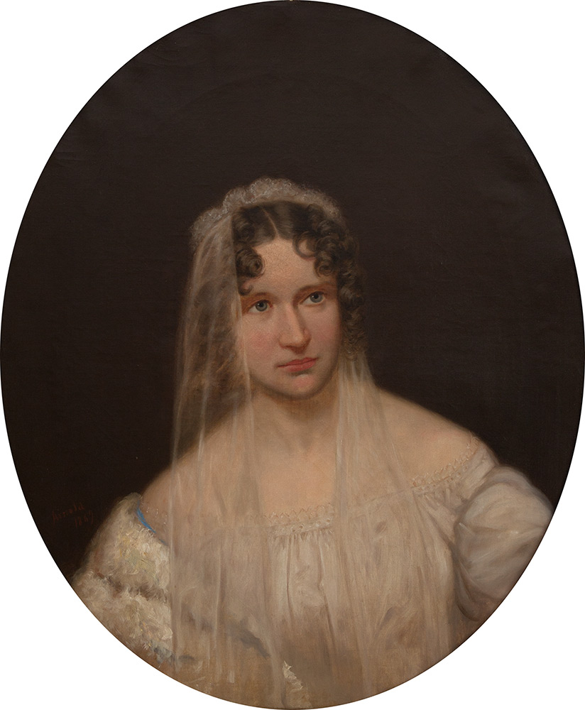 Sarah Helen Whitman, painted by John Nelson Arnold, after an original painting by Cephas Giovanni Thompson