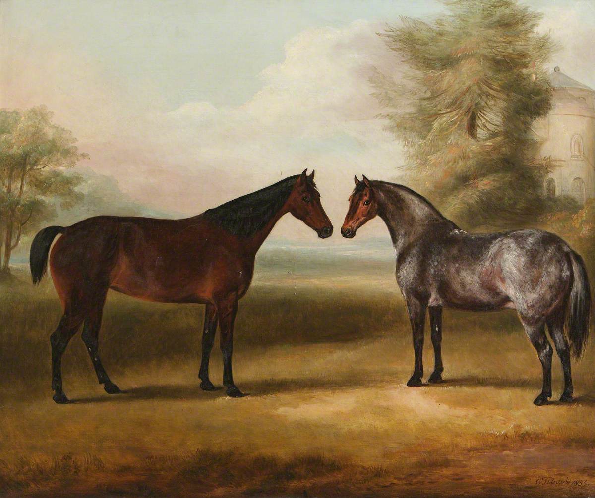 File:William Henry Davis (1786-1865) - A Pair of Horses - 609104