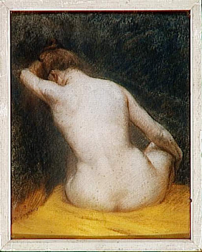 File:Albert Dagnaux - Femme nue, assise de dos.jpg