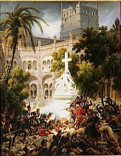 Assault on San Engracia monastery by Louis-François Lejeune.jpg