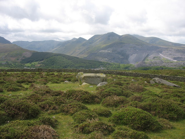 File:Carreg Dafad - the stone ewe - a glacial erratic on Moel Faban - geograph.org.uk - 432678.jpg