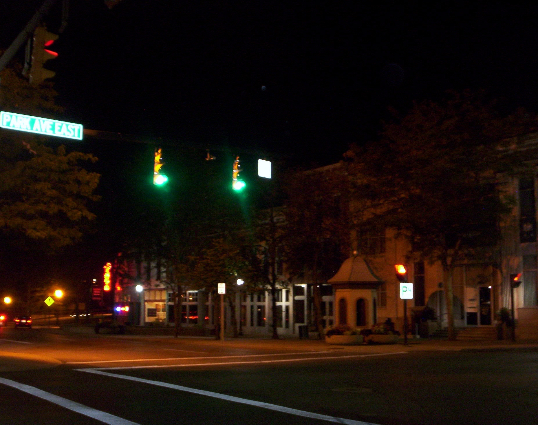 Downtown Mansfield in Ohio with its unique throwback streetscape