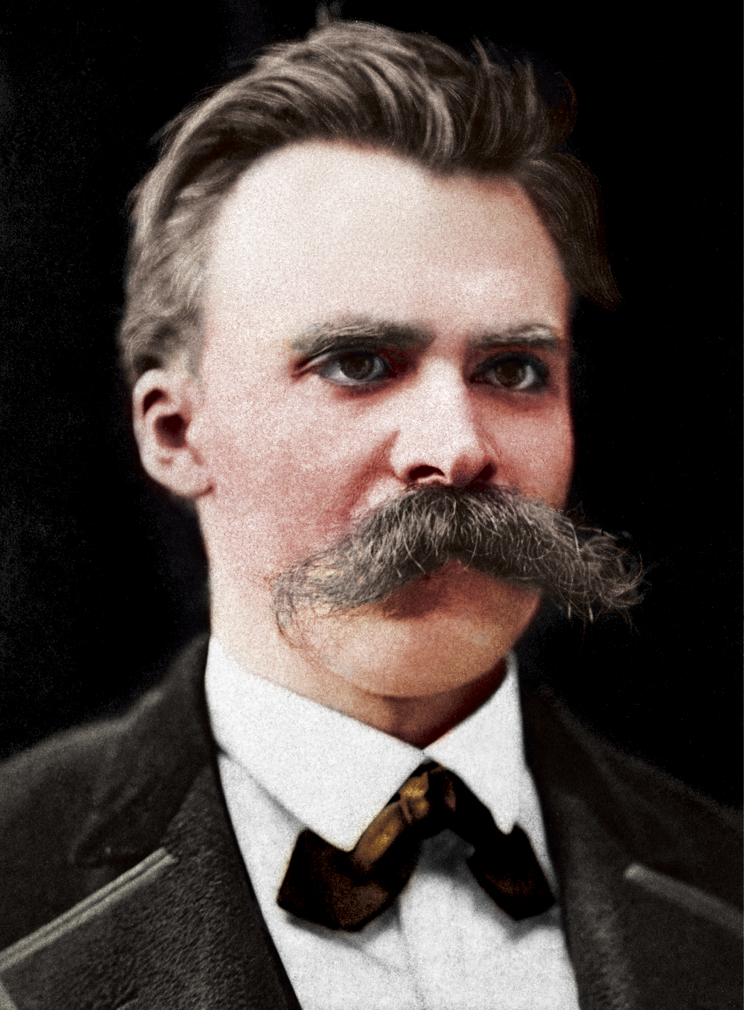 Колоризация фотографии Фридриха Ницше (15 октября 1844, Рёккен, Германский союз — 25 августа 1900, Веймар, Германская империя), ок.1875 года