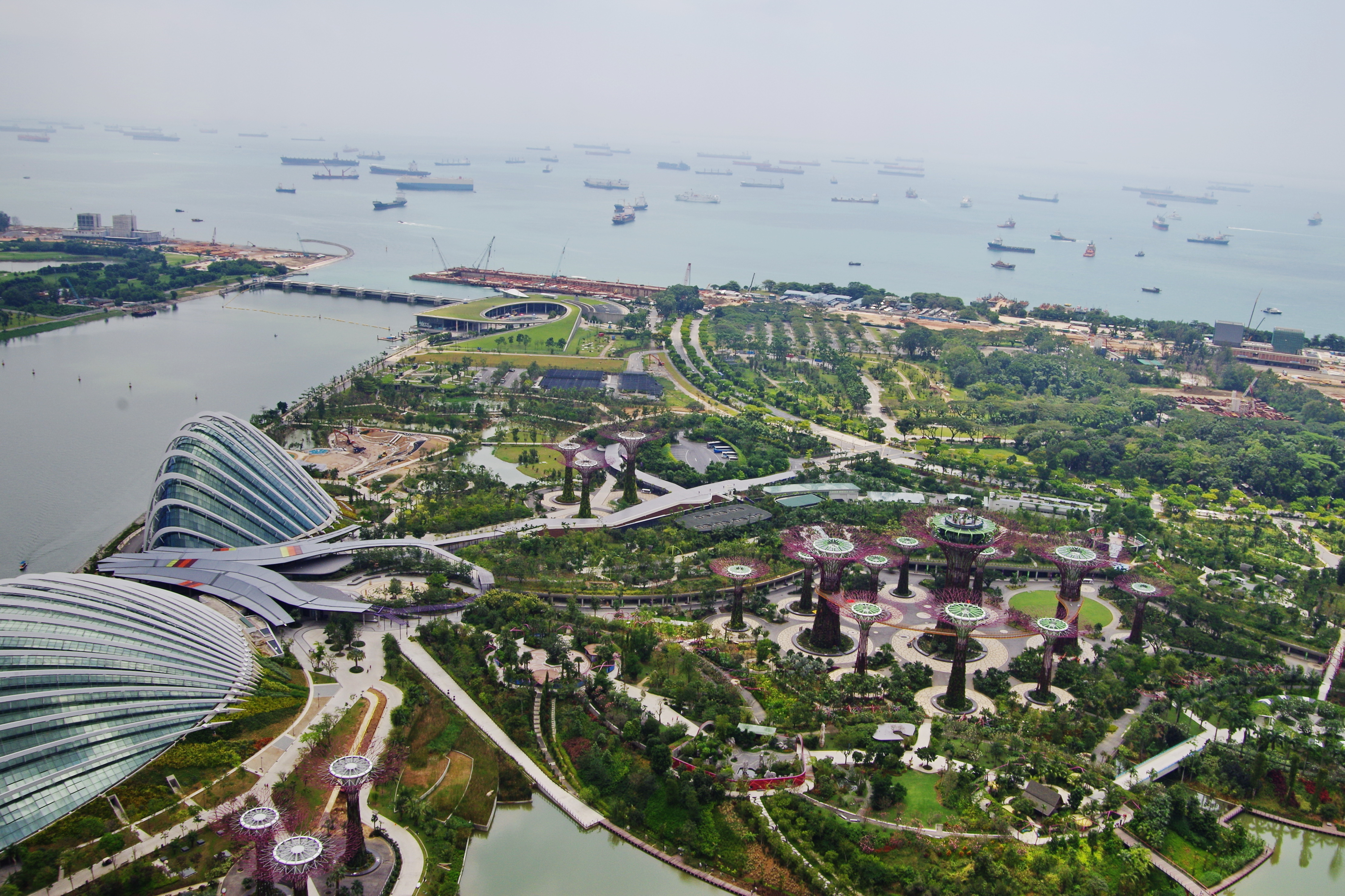 File Gardens By The Bay South Viewed From Sands Sky Park Marina Bay Sands Hotel Singapore Jpg Wikimedia Commons