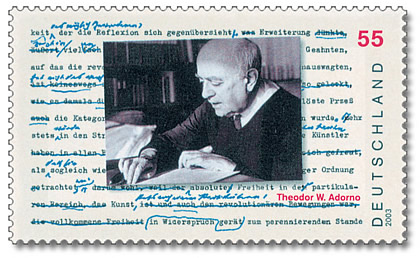 Image-Postwertzeichen DPAG - 100. Geburtstag Theodor W. Adorno 2003.jpg