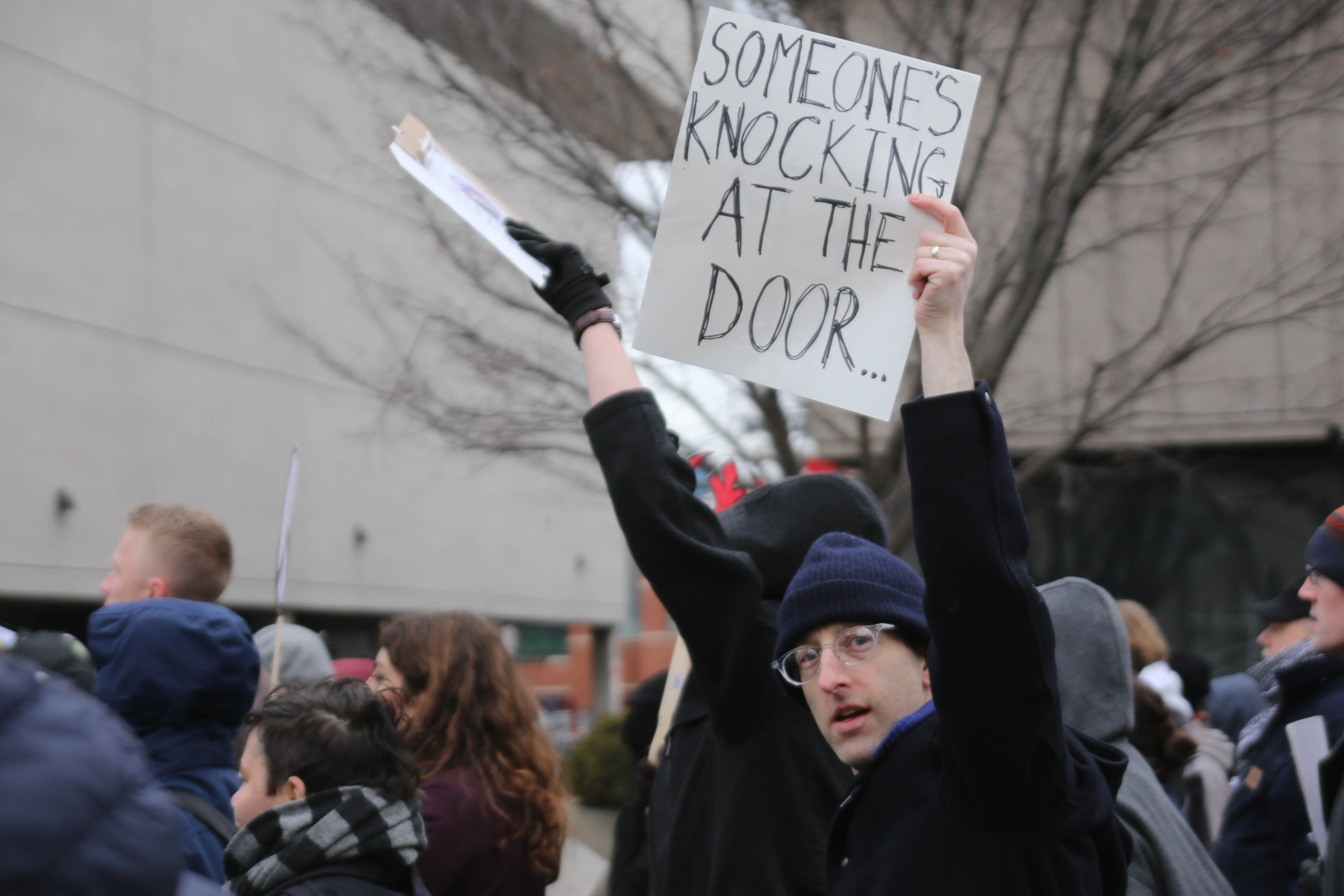 File Immigration Rally Someone S Knocking At The Door