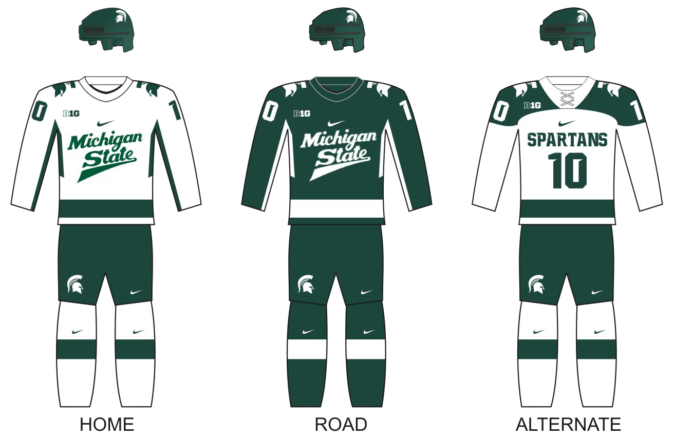 michigan state hockey jersey