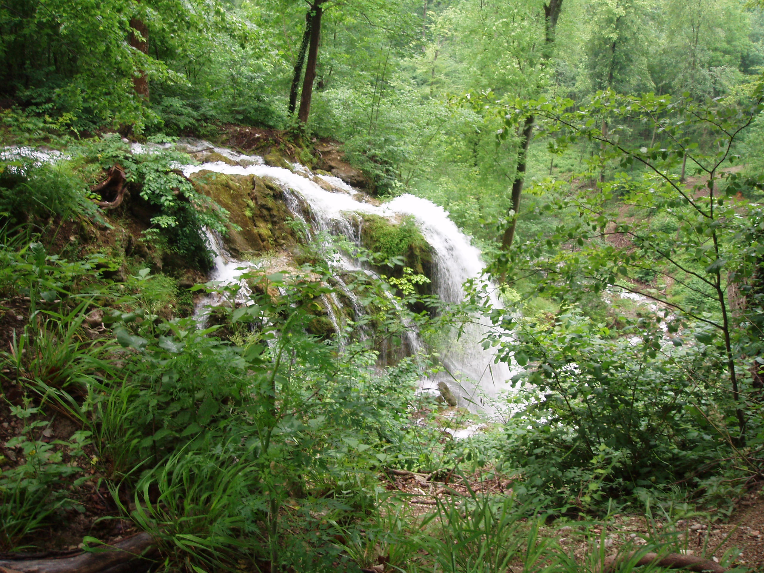 Neidlinger Wasserfall, Schwäbische Alb, Baden-Württemberg, Deutschland