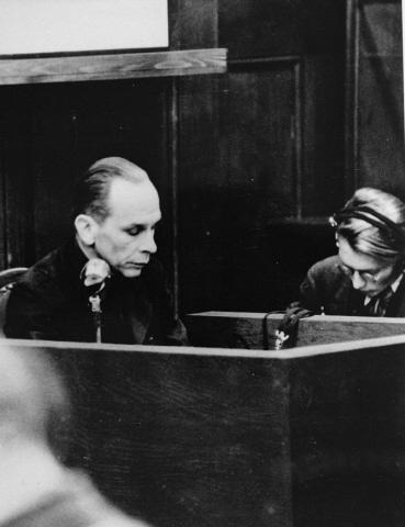 File:Otto Schwarzenberger testifies at the RuSHA Trial, December 11, 1947.JPG