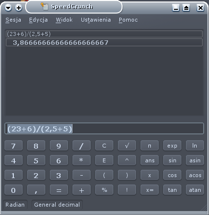 Kalkulator aplikacja windows
