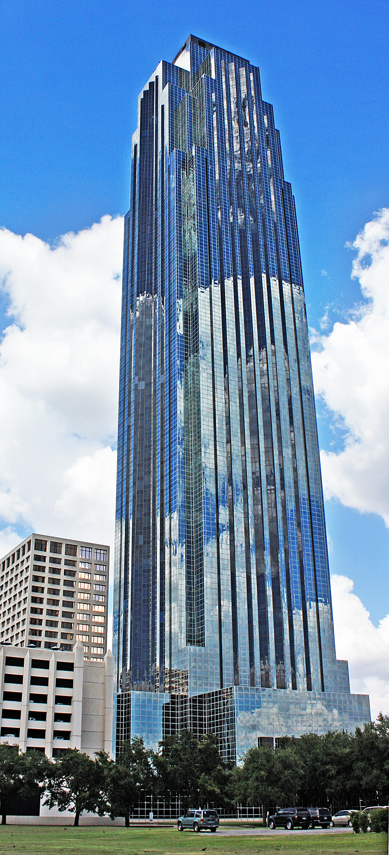 Aerial view of the Houston Galleria area with Williams Tower