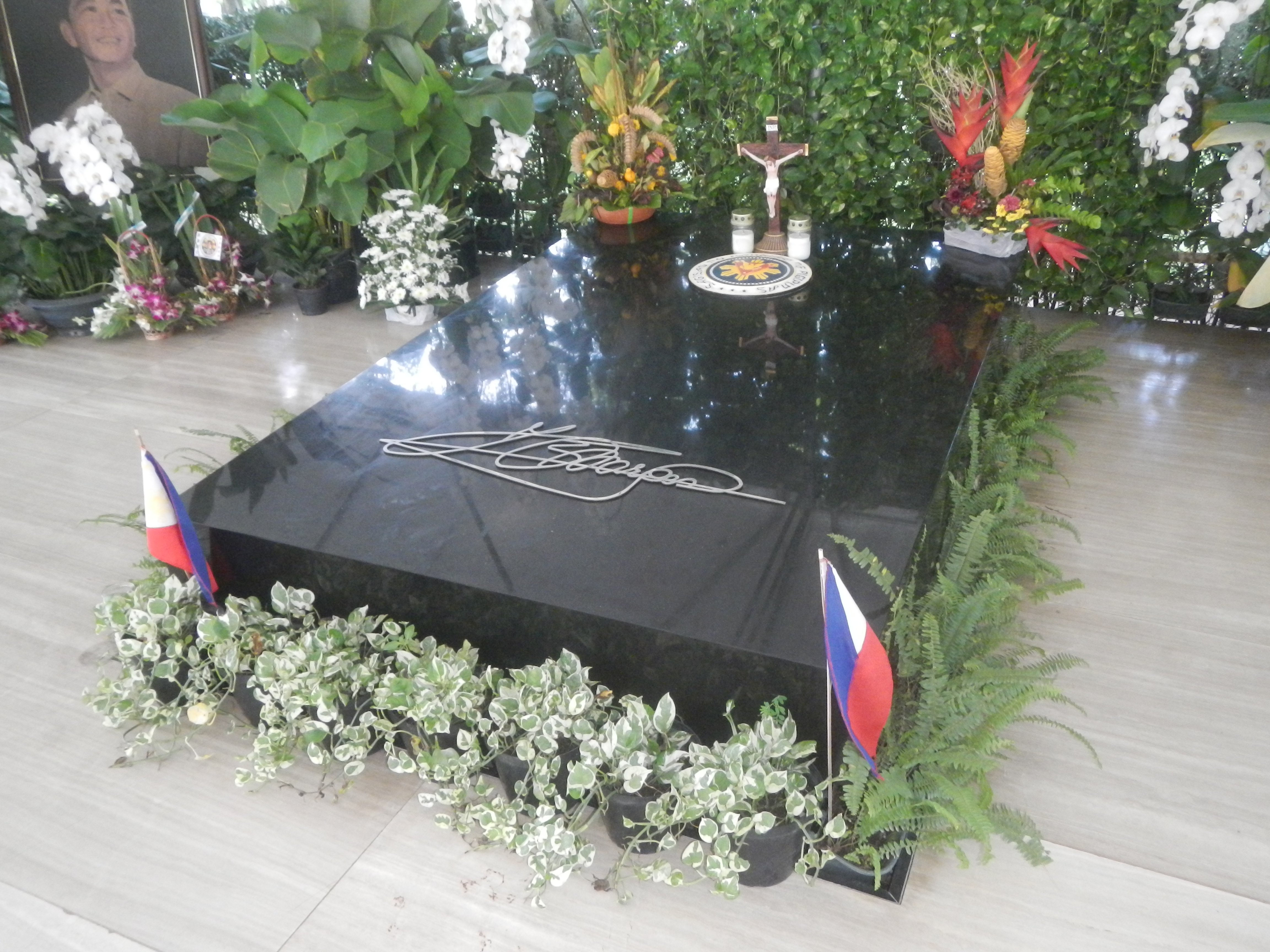 president marcos open casket