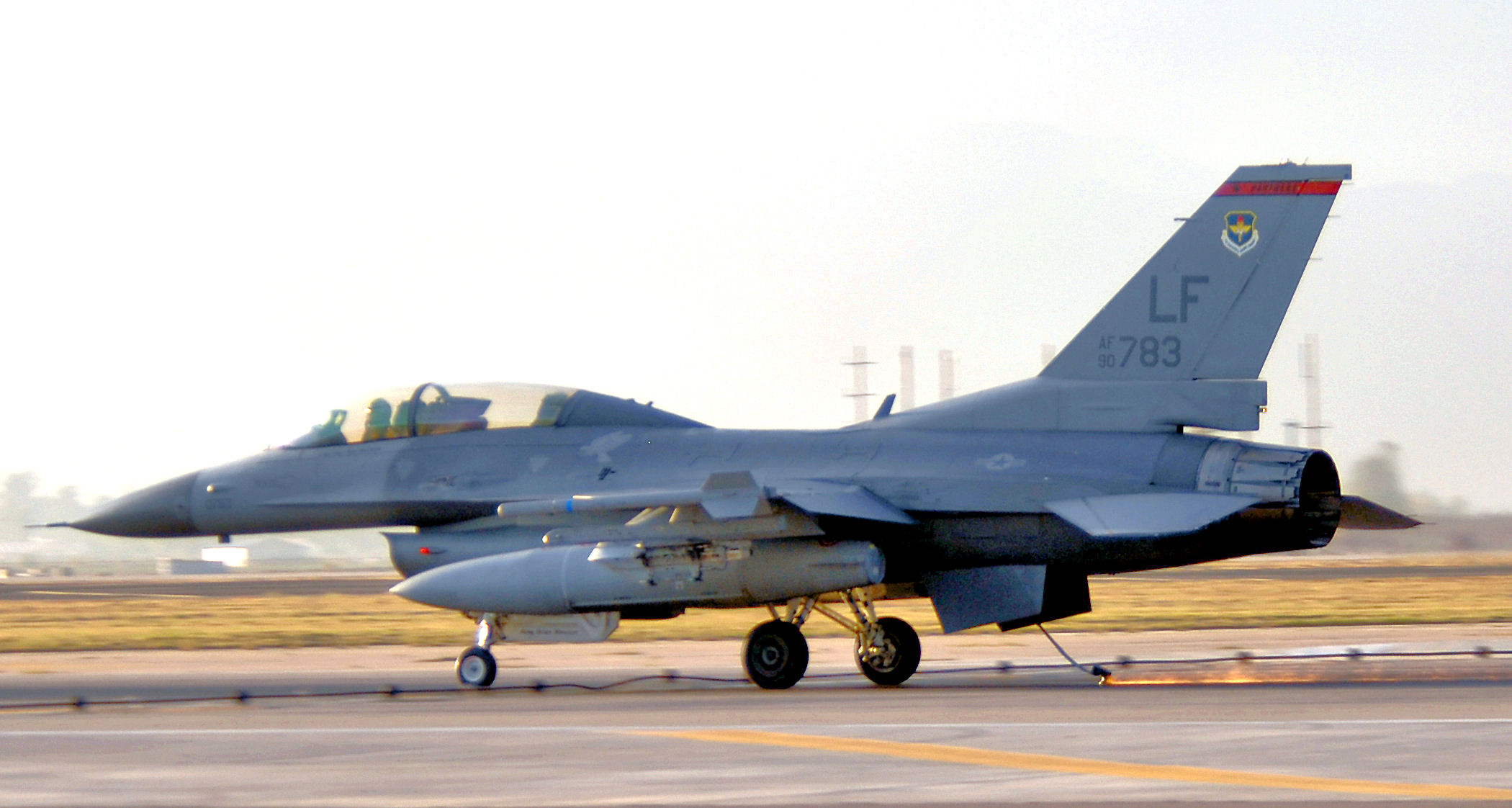 File:63d Fighter Squadron - General Dynamics F-16D Block 42H