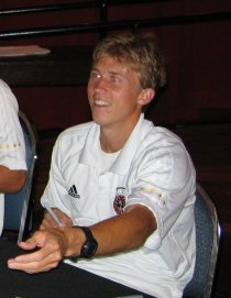 Carroll at a D.C. United Meet the Team event, July 17, 2005 BrianCarroll.jpg