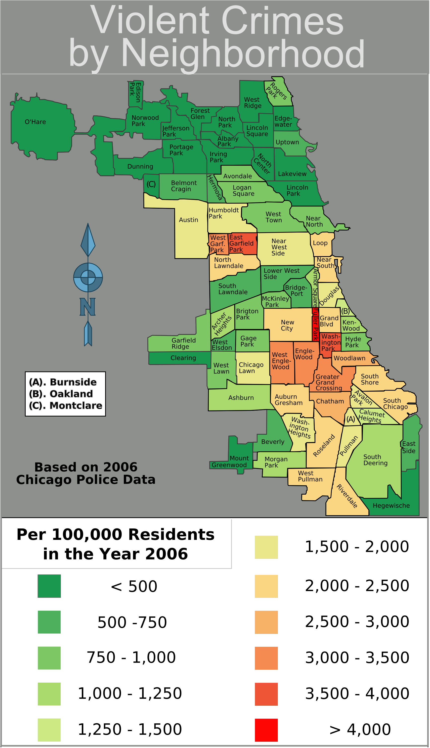 Neighborhoods Of Chicago 780x811 Mapporn
