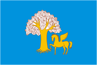 Изображение акбузата на флаге Кигинского района Башкортостана