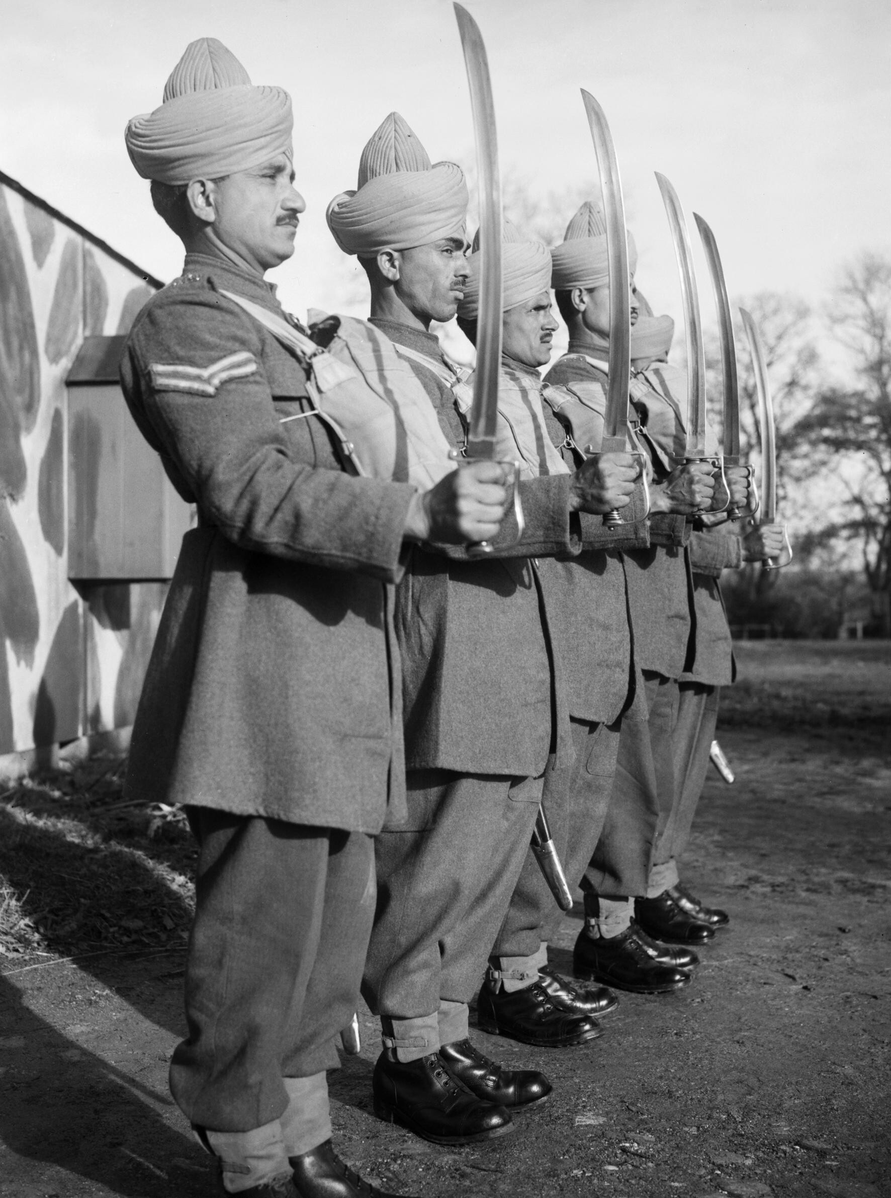 File:Mule handlers of the Royal Indian Army Service Corps parade