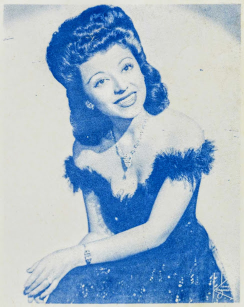 Peggy Mann, from the sheet music cover to "I Didn't Think You Cared"