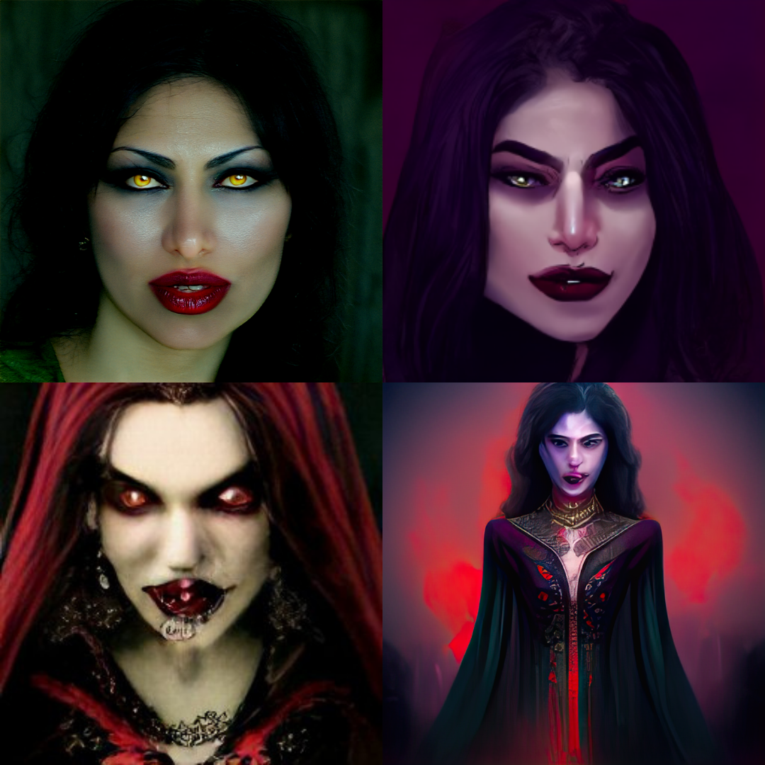 Beautiful Female Vampire No Background Perfect for print on demand  merchandise AI Generative 29348749 PNG