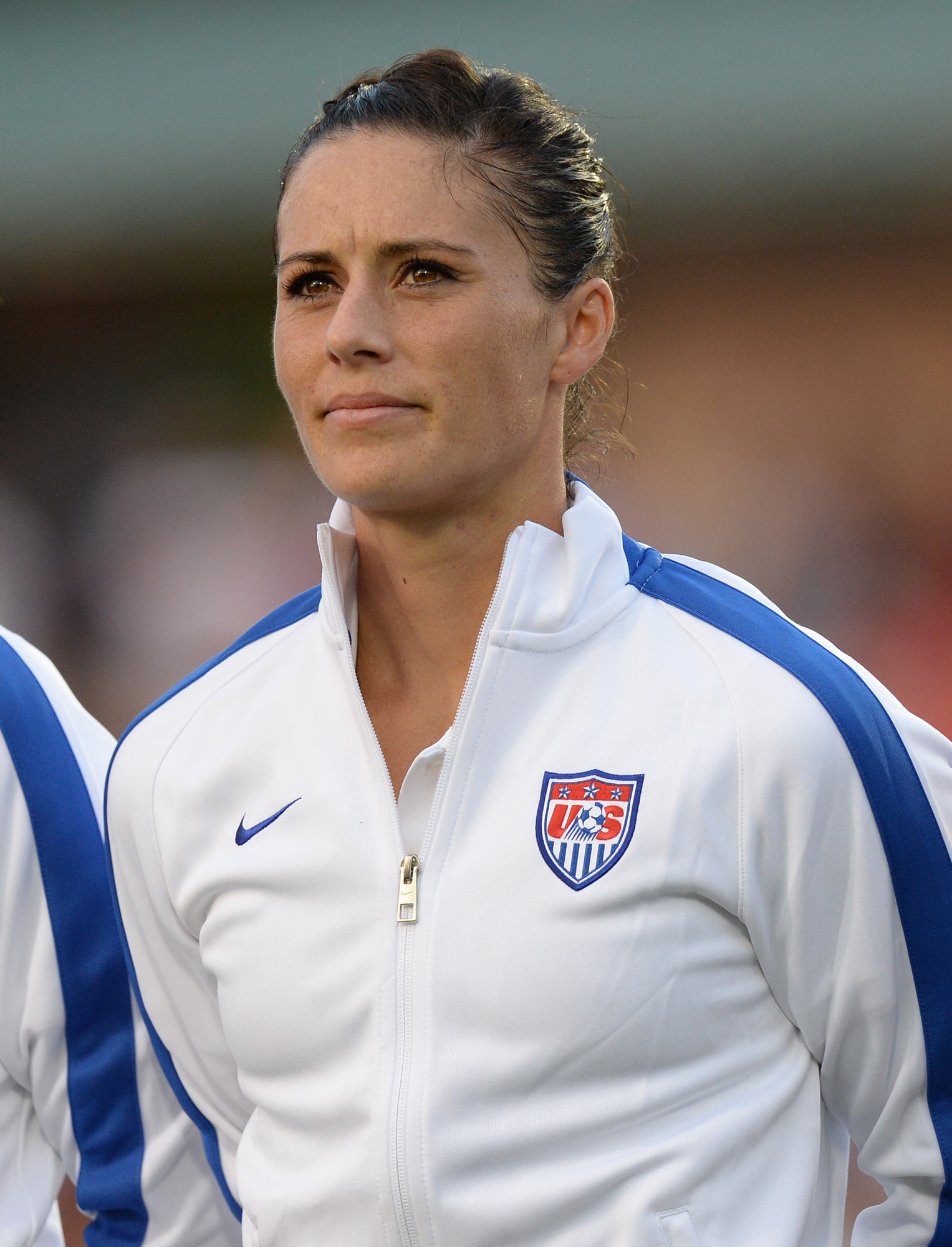 Ali Krieger with the [[United States women's national soccer team|United States national team]] in August 2014