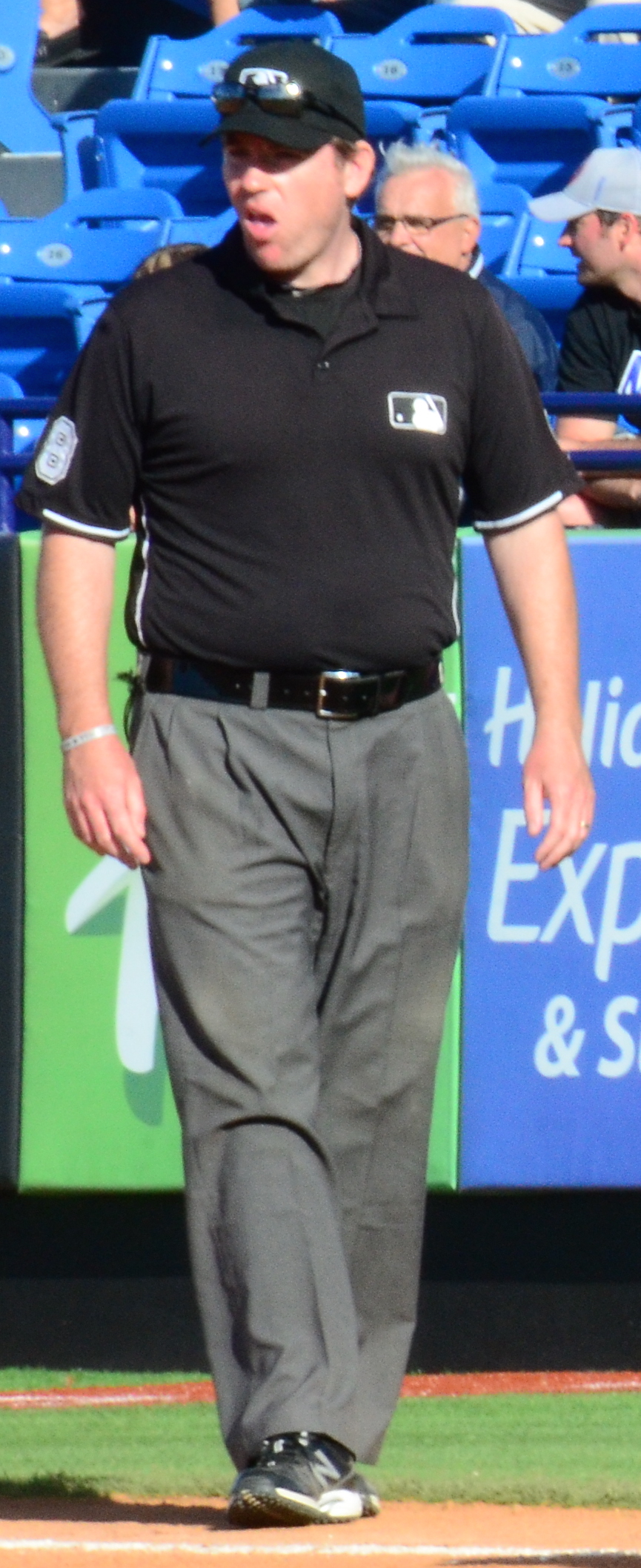 Home plate umpire Chris Conroy looks on during a baseball game between the  Minnesota Twins and Detroit Tigers Wednesday, Aug. 3, 2022, in Minneapolis.  (AP Photo/Abbie Parr Stock Photo - Alamy