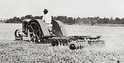 An early Fordson discing a field in Princess Anne County, Virginia, in 1925