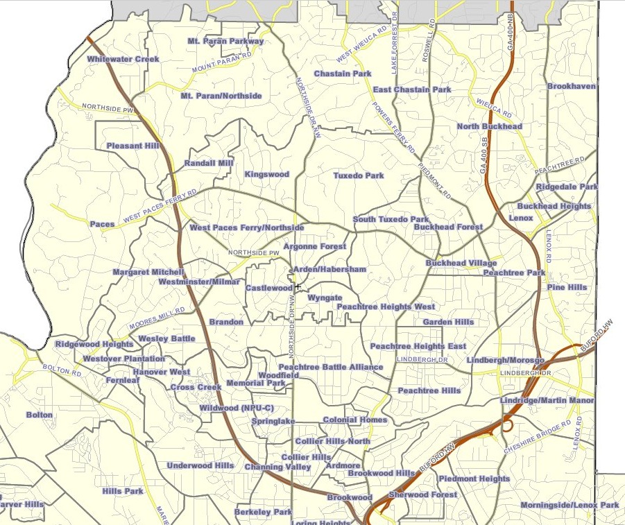 Buckhead Map Atlanta Ga File:neighborhoods Of Buckhead.jpg - Wikimedia Commons