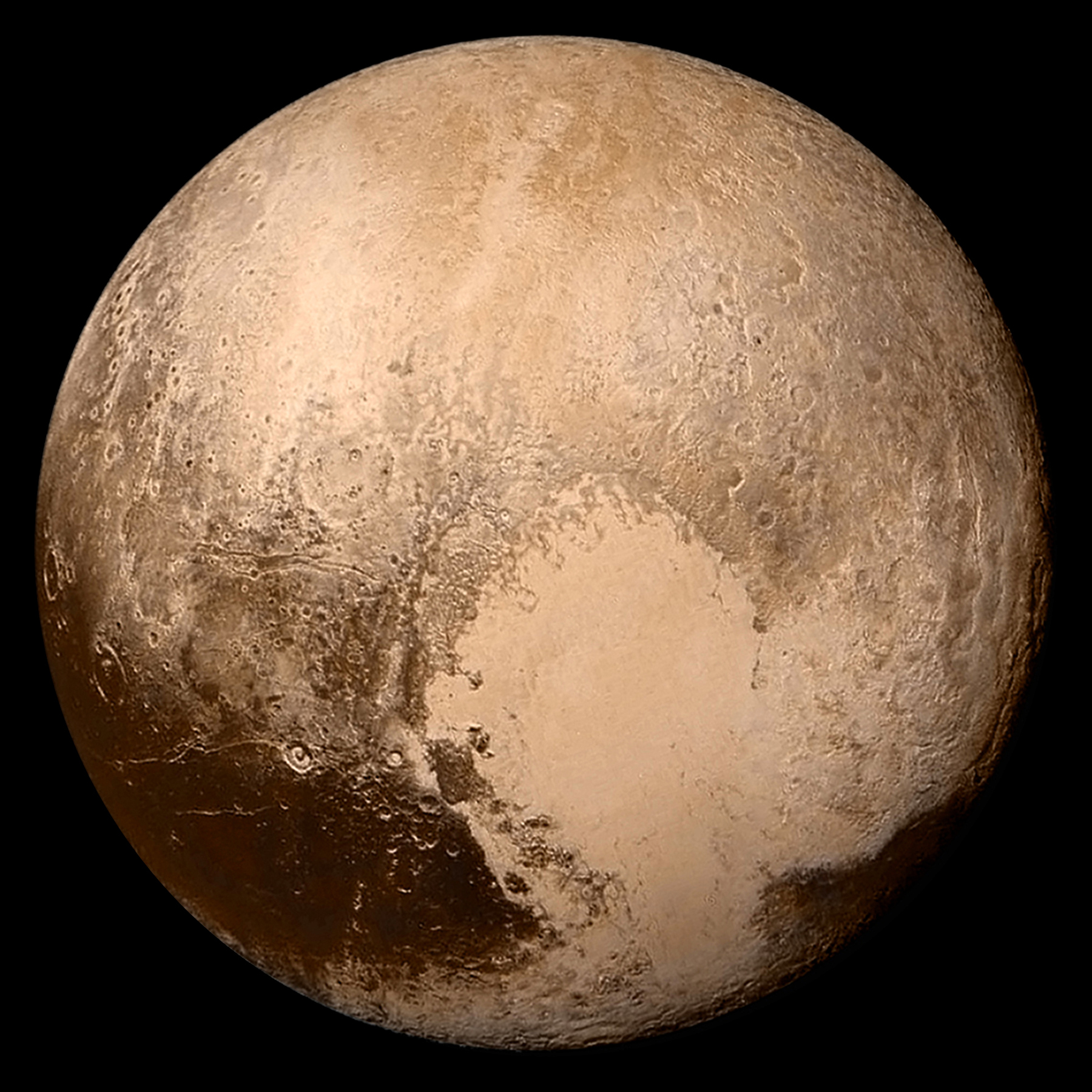 Pluto dalam warna asli