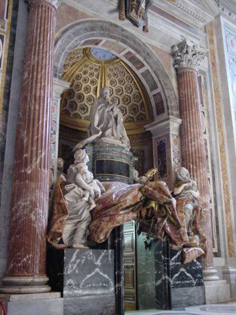 File View Of The Tomb Of Alexander Vii St Peter S Vatican City Jpg Wikimedia Commons