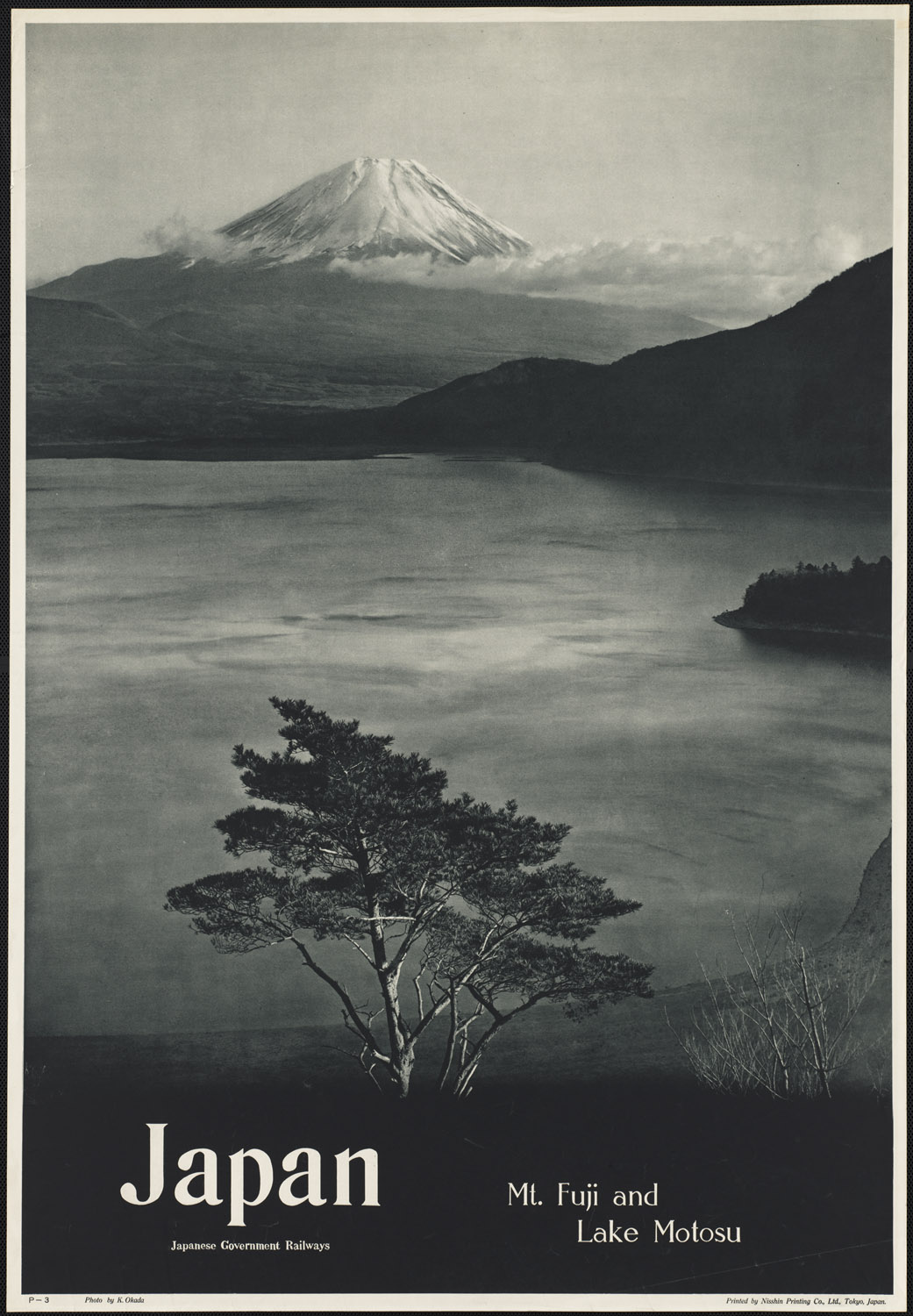 Poster illustration du Japon, Mont Fuji