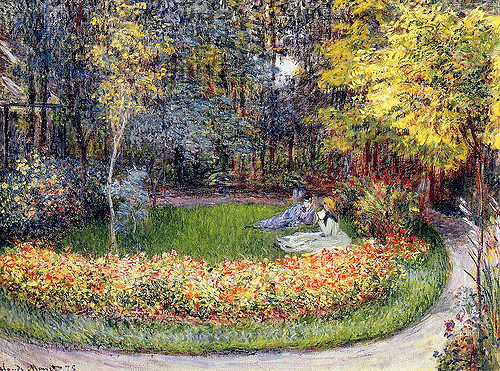 File:Claude Monet - In the garden (W 384).jpg