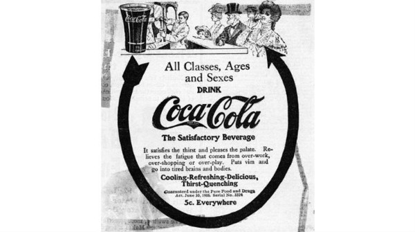 first coca cola advertisement