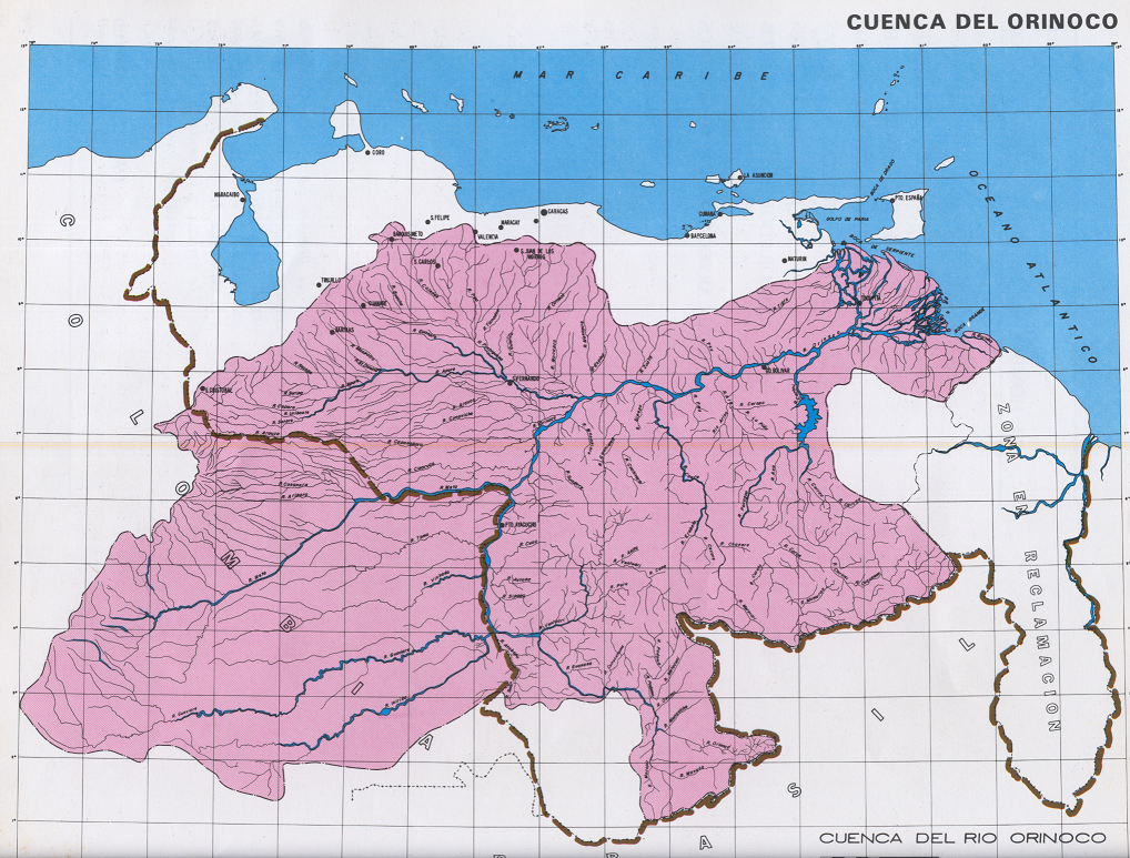 Orénoque (Fleuve d'Amérique du Sud) Cuenca_del_Orinoco