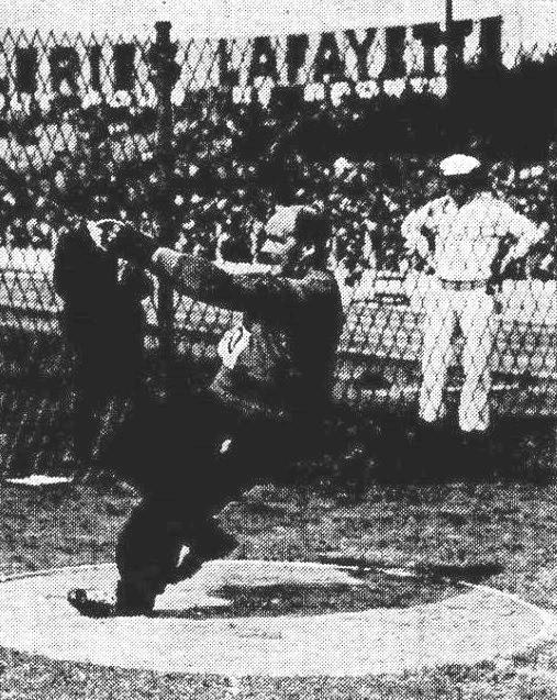 Erwin Blask, vice-champion d'Europe du lancement du marteau en 1938