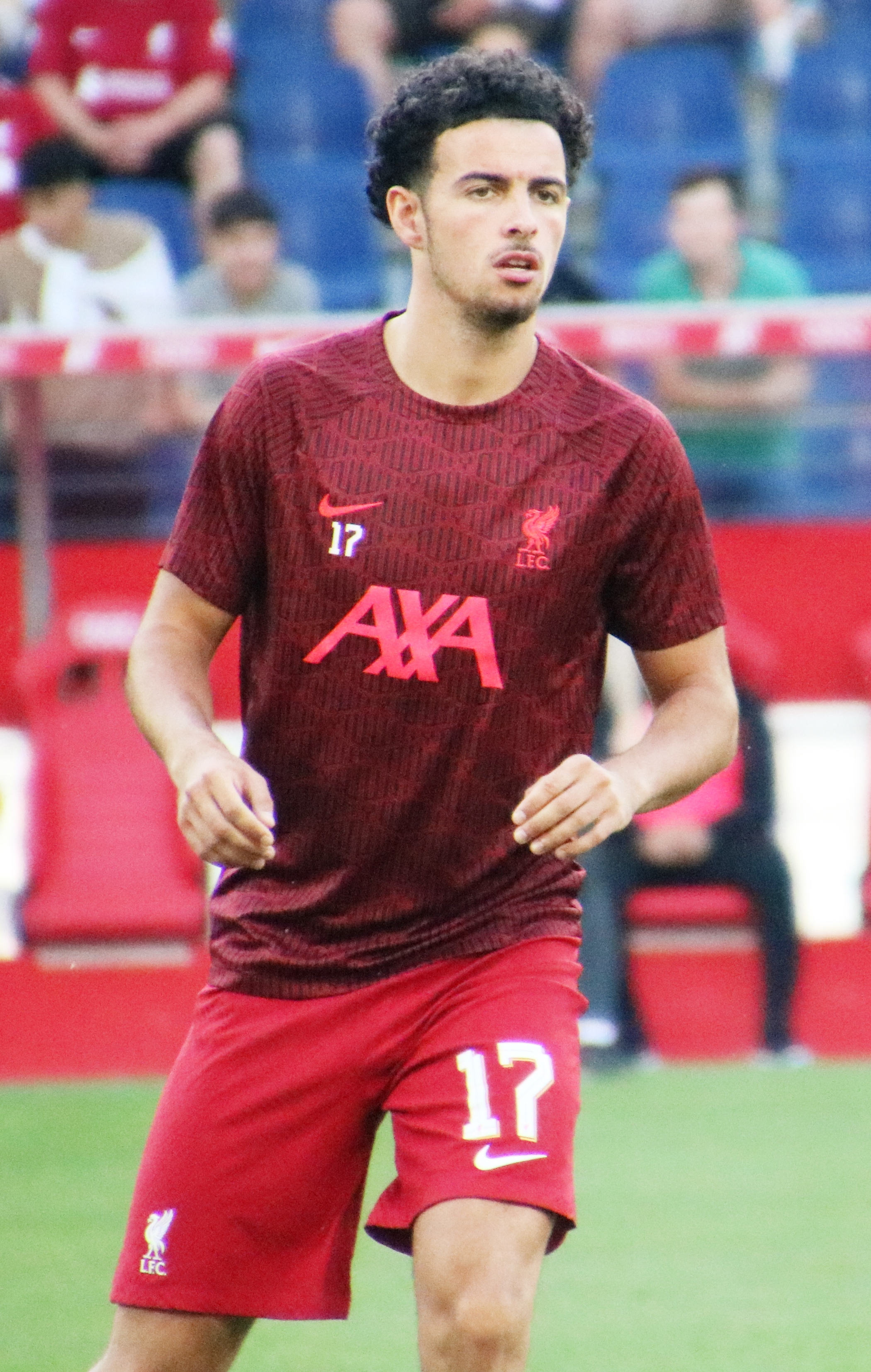 Liverpool's Curtis Jones during the Premier League match between