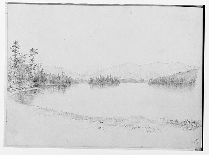 Lake/mountains drawing class