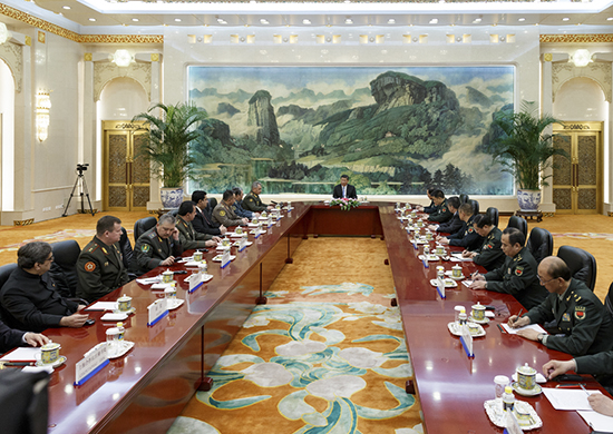 File:Meeting of the Chinese President with the heads of military delegations of the SCO member States (2018) 03.jpg