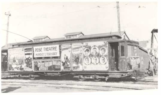 File:Regina streetcar, covered in posters, in 1914.jpg