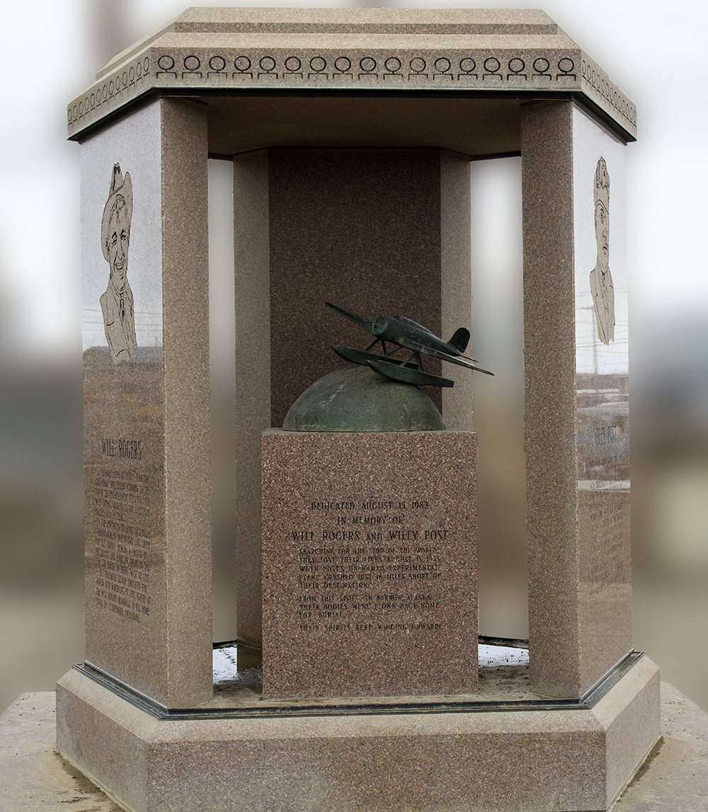 File Rogers Post Memorial at Barrow Alaska.jpg Wikipedia