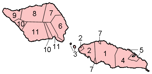 Political districts of Samoa, including minor islands