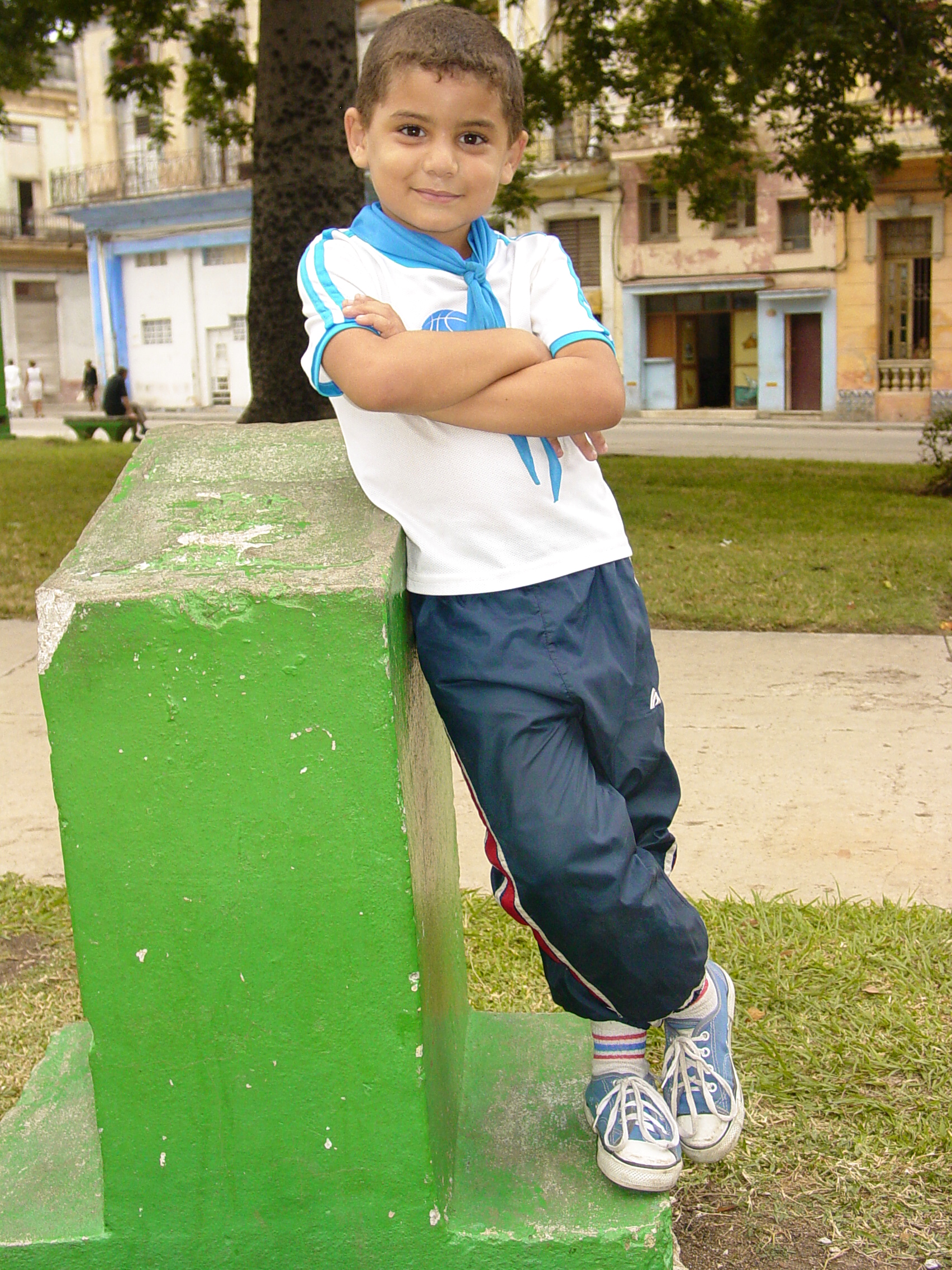 Fileyoung Boy In Confident Pose Centro Habana Havana Cuba